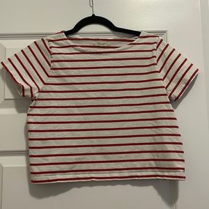 Madewell - Stripped Boxy Crop Top